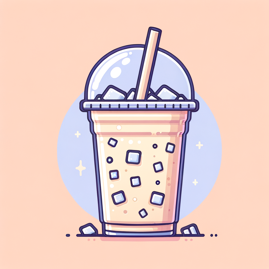 A tall clear plastic cup filled with an off-white, creamy horchata over ice with condensation on the outside, topped with a clear plastic lid and straw.