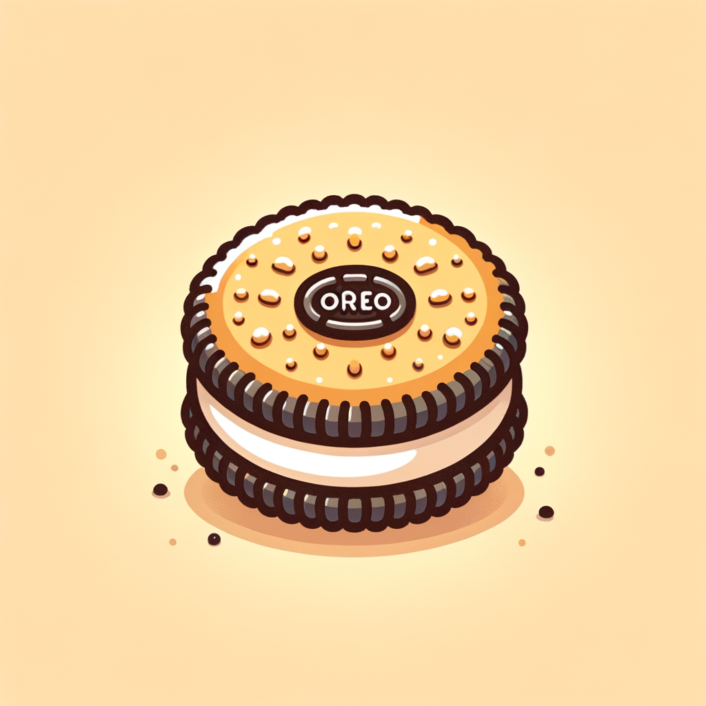 A single deep-fried Oreo with a crispy golden-brown batter coating that reveals dark cookie and white cream filling in the center.